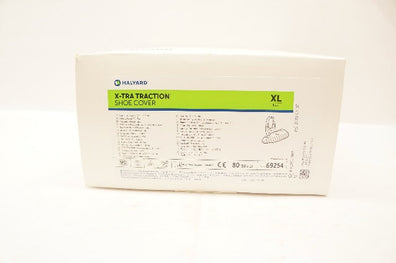 Halyard 69254 X-TRA TRACTION Shoe Cover, Blue, Size XL - Box of 80